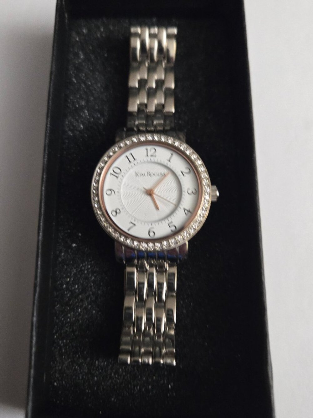 Kim Roger's Women'sRosegold bezelwith Silver band 33mm watch